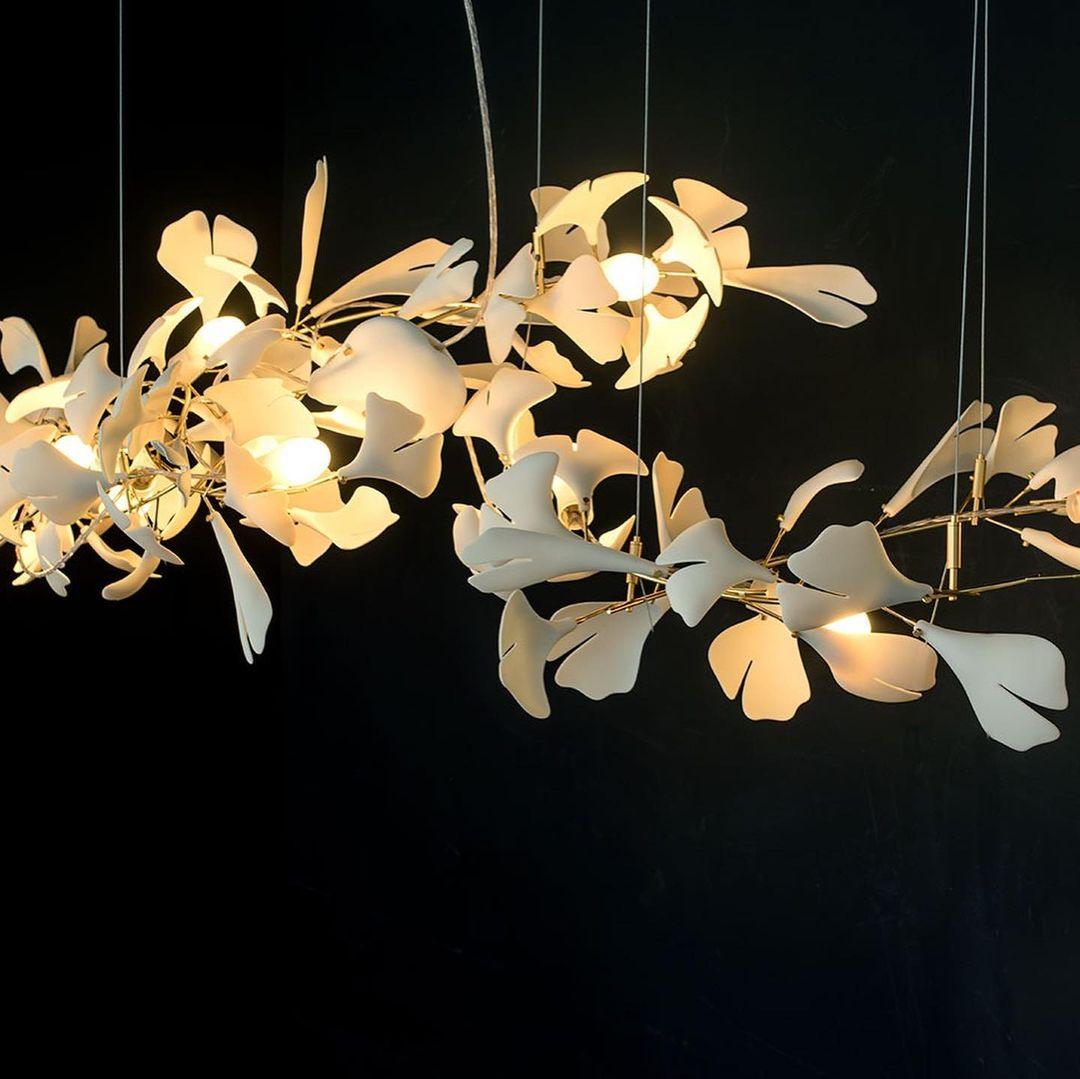 Porslins Gingko Kandelaber