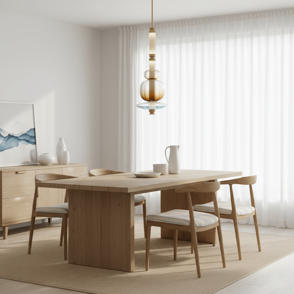 Glaspärl Linjär Pendellampa