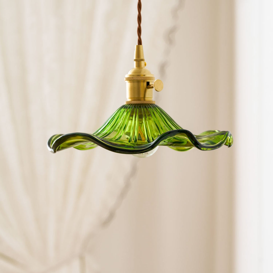 Glas Hibiskusblomma Swag Lampa