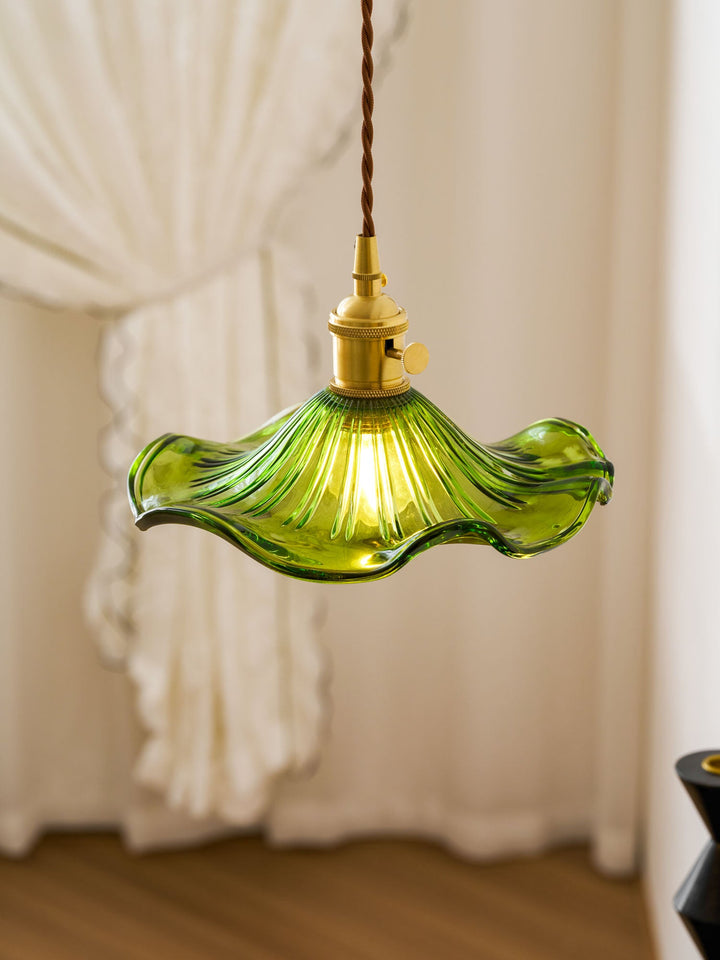 Glas Hibiskusblomma Swag Lampa