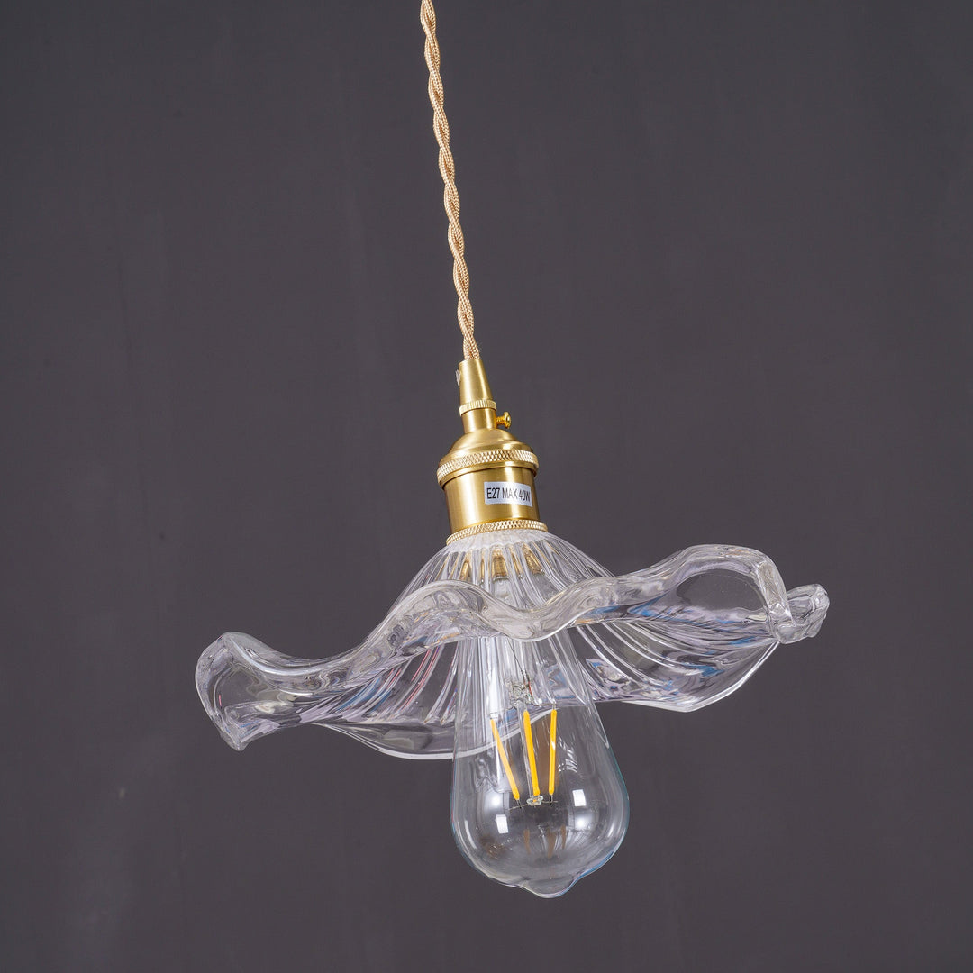 Glas Hibiskusblomma Swag Lampa