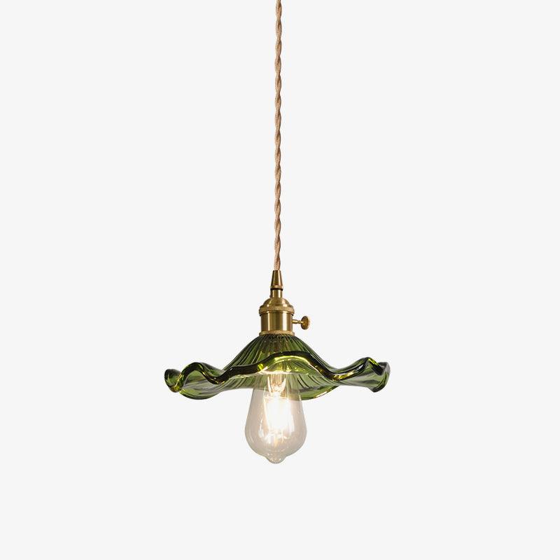 Glas Hibiskusblomma Swag Lampa
