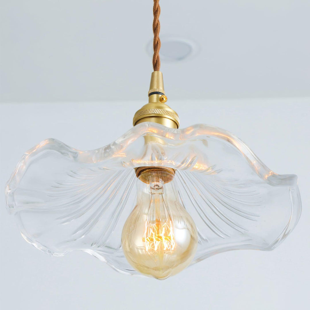 Glas Hibiskusblomma Swag Lampa