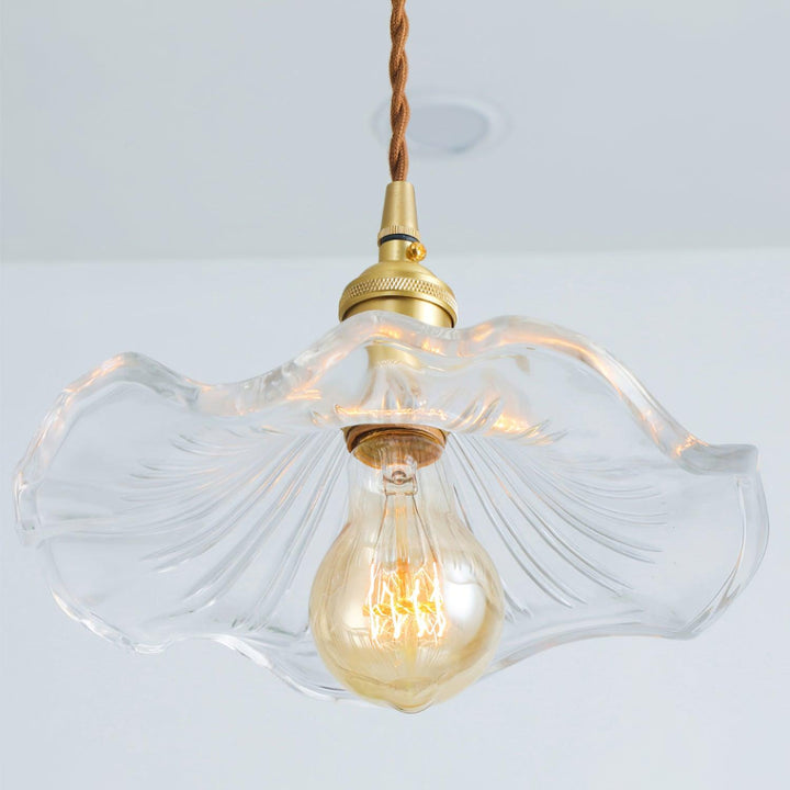 Glas Hibiskusblomma Swag Lampa