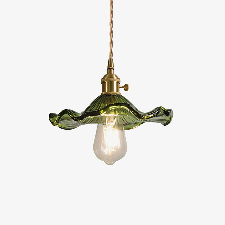 Glas Hibiskusblomma Swag Lampa