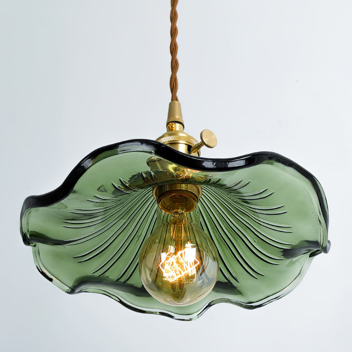 Glas Hibiskusblomma Swag Lampa
