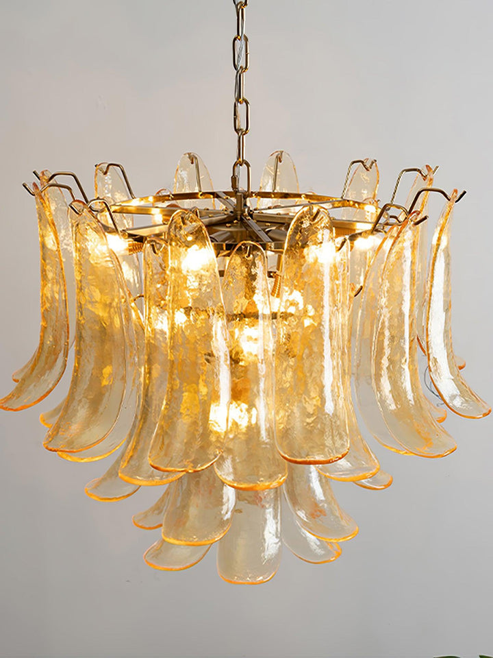 Murano Glass Leaf Chandelier
