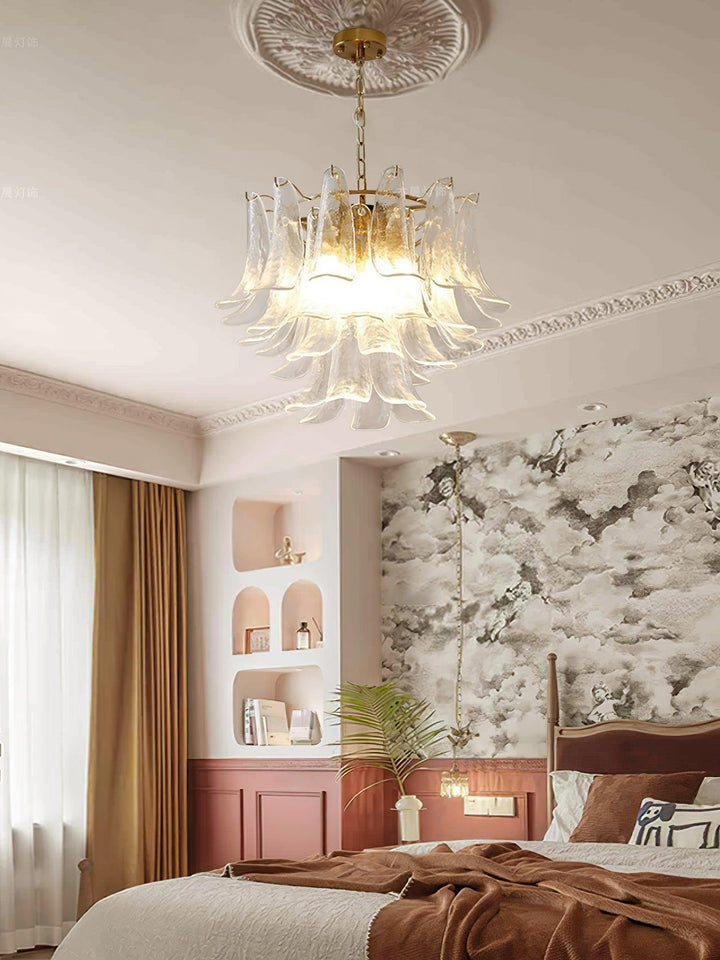 Murano Glass Leaf Chandelier
