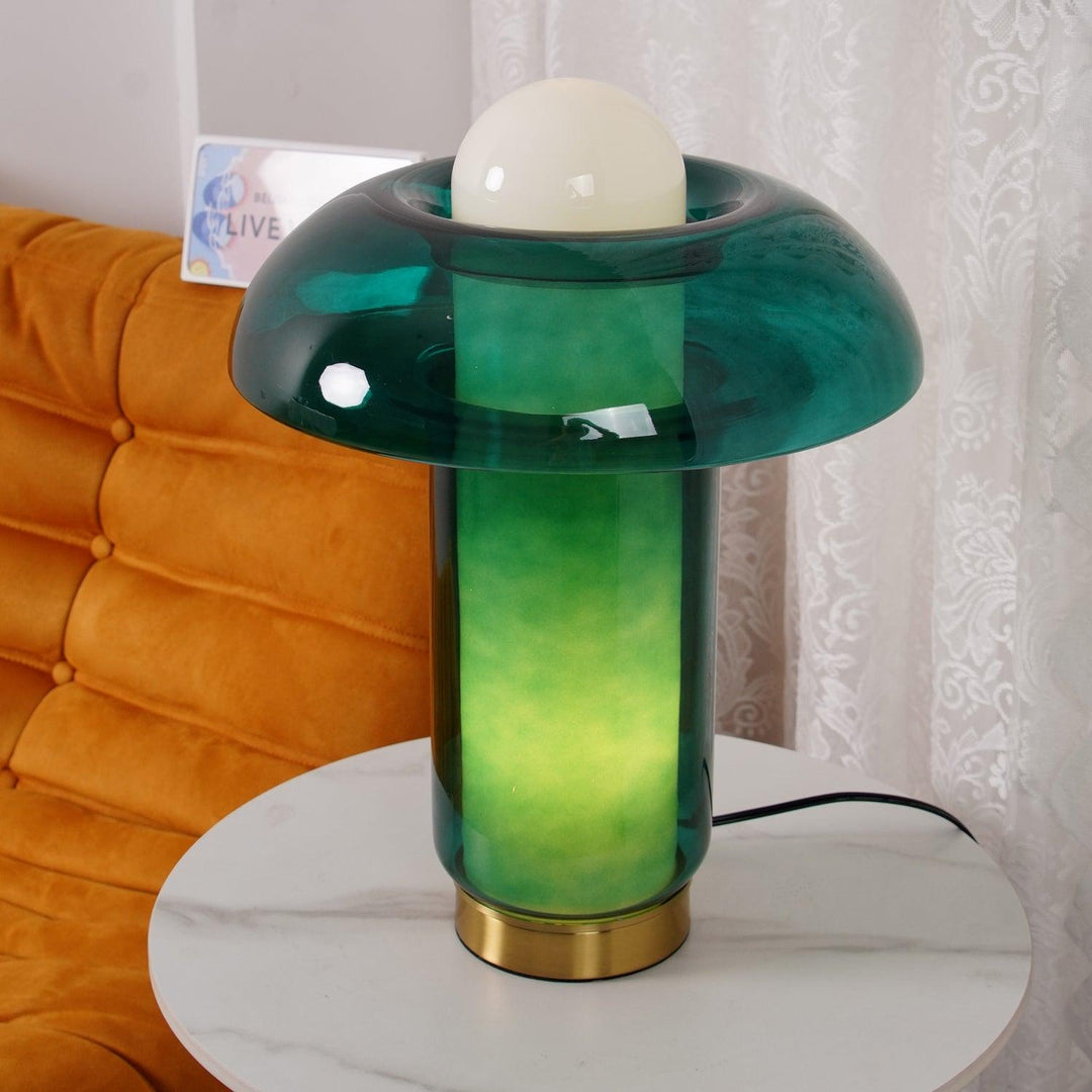 Glas Svamp Bordslampa