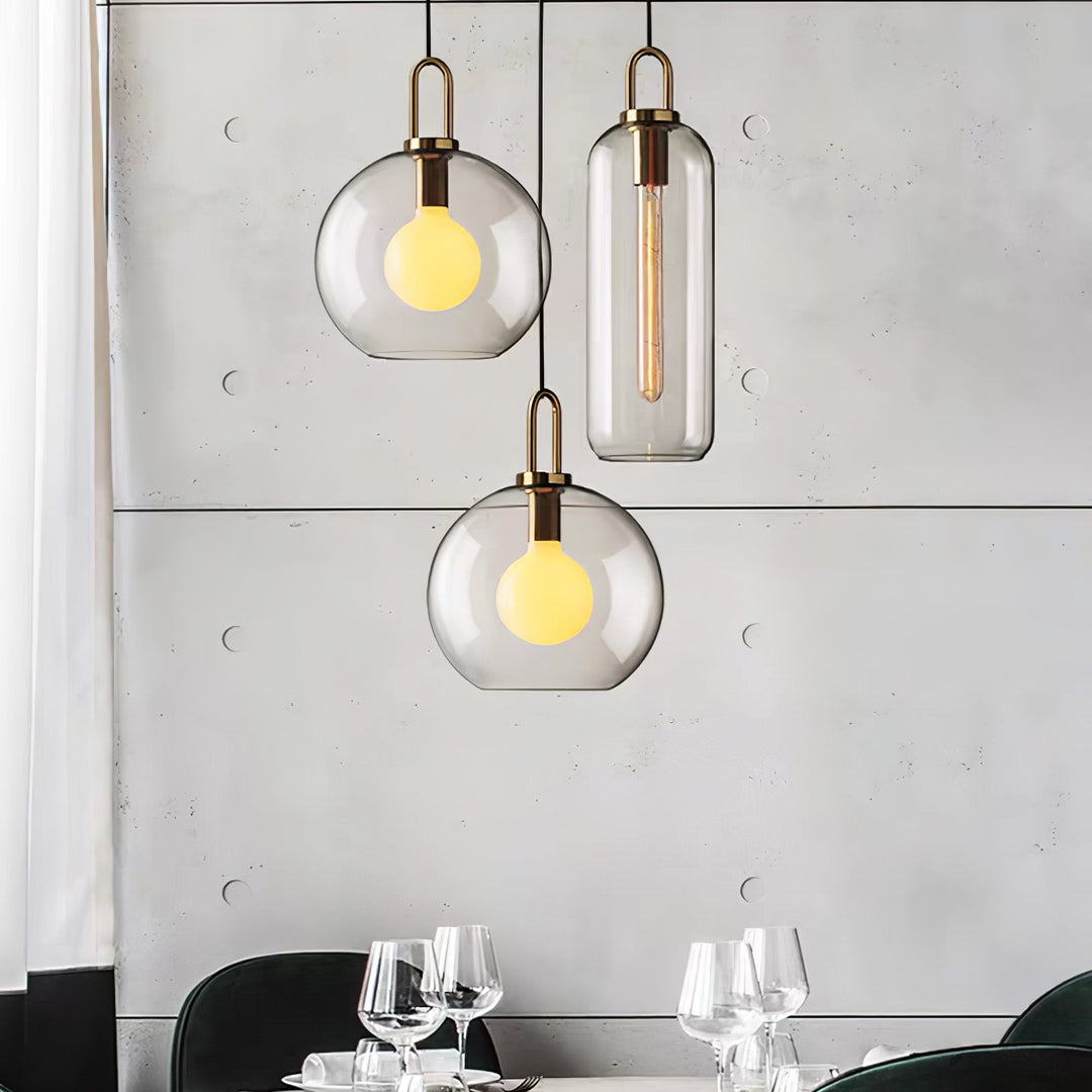 Glaspendel Swag-lampa