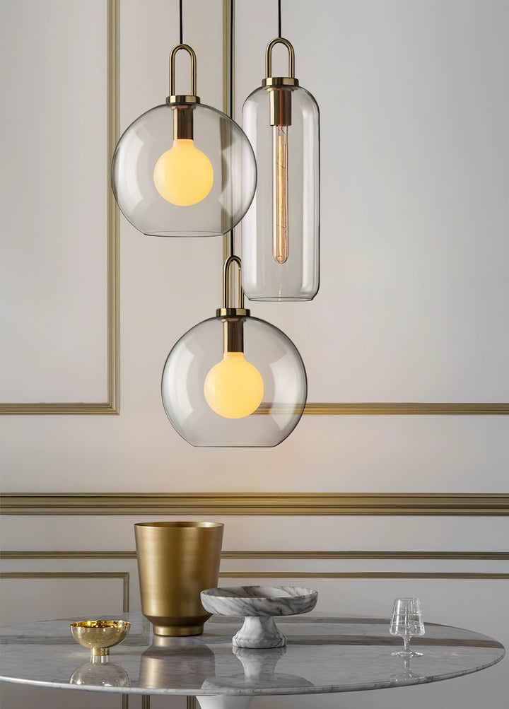 Glaspendel Swag-lampa