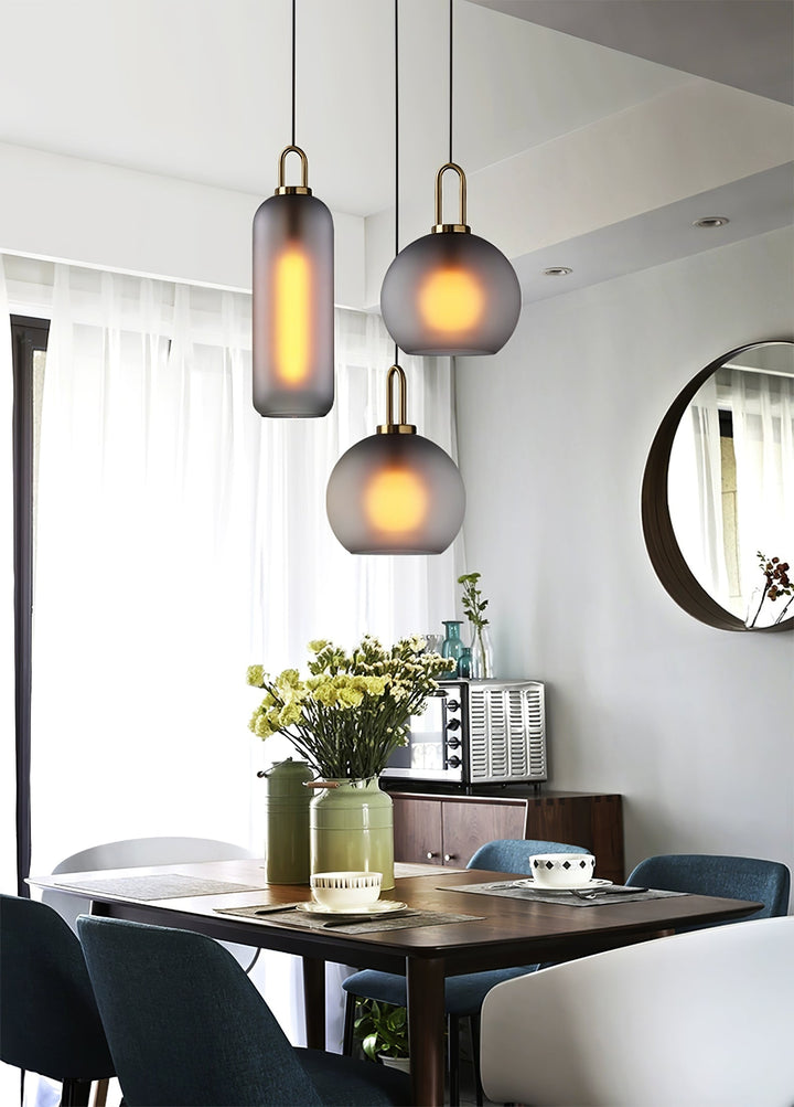 Glaspendel Swag-lampa
