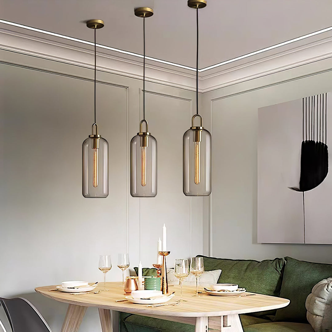 Glaspendel Swag-lampa