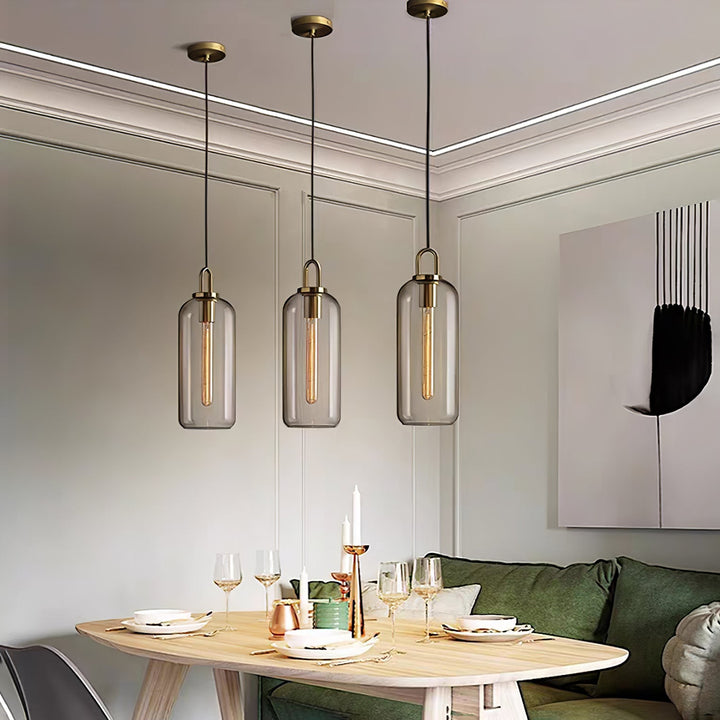 Glaspendel Swag-lampa