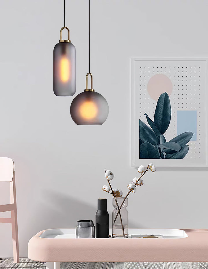 Glaspendel Swag-lampa