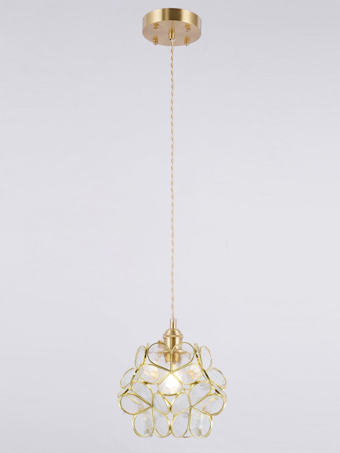 Glasblommependellampa