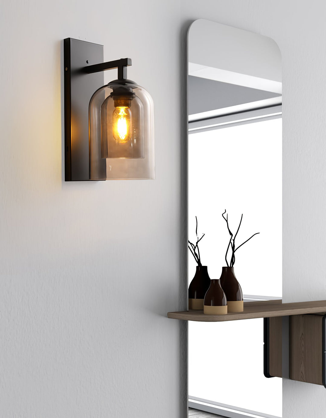 Glas Tubulär Vägglampa