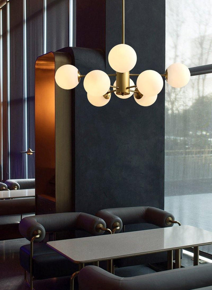 Marlowe Opal Globe Kandelaber