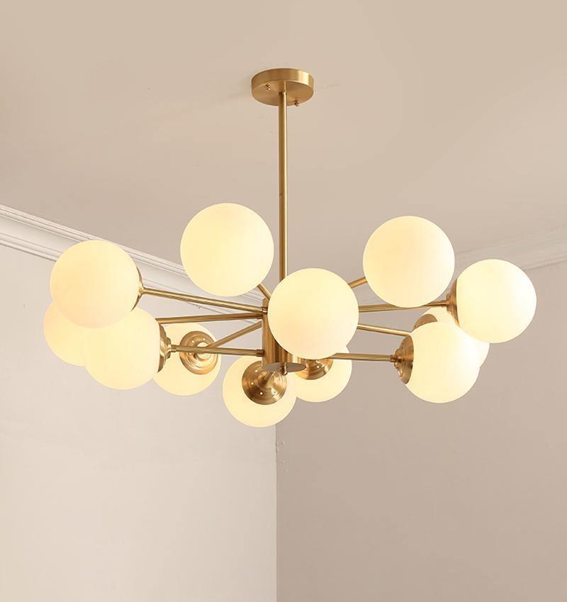 Marlowe Opal Globe Kandelaber