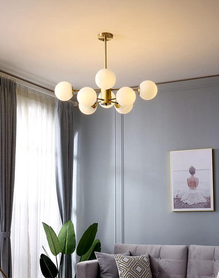 Marlowe Opal Globe Kandelaber
