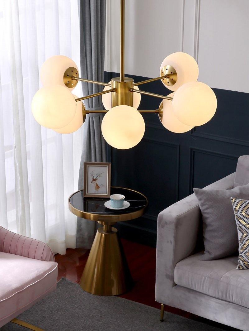 Marlowe Opal Globe Kandelaber