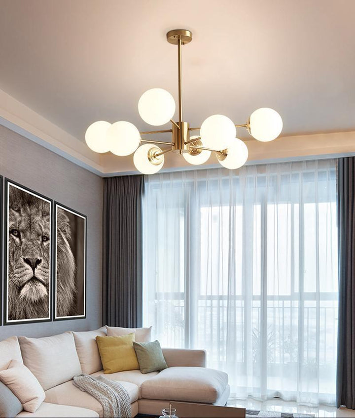 Marlowe Opal Globe Kandelaber