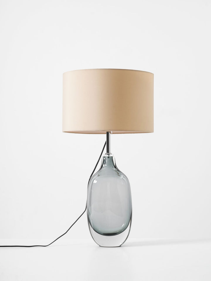 Glaserad Kristall Bordslampa