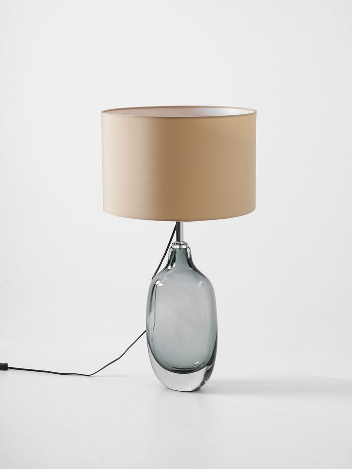 Glaserad Kristall Bordslampa