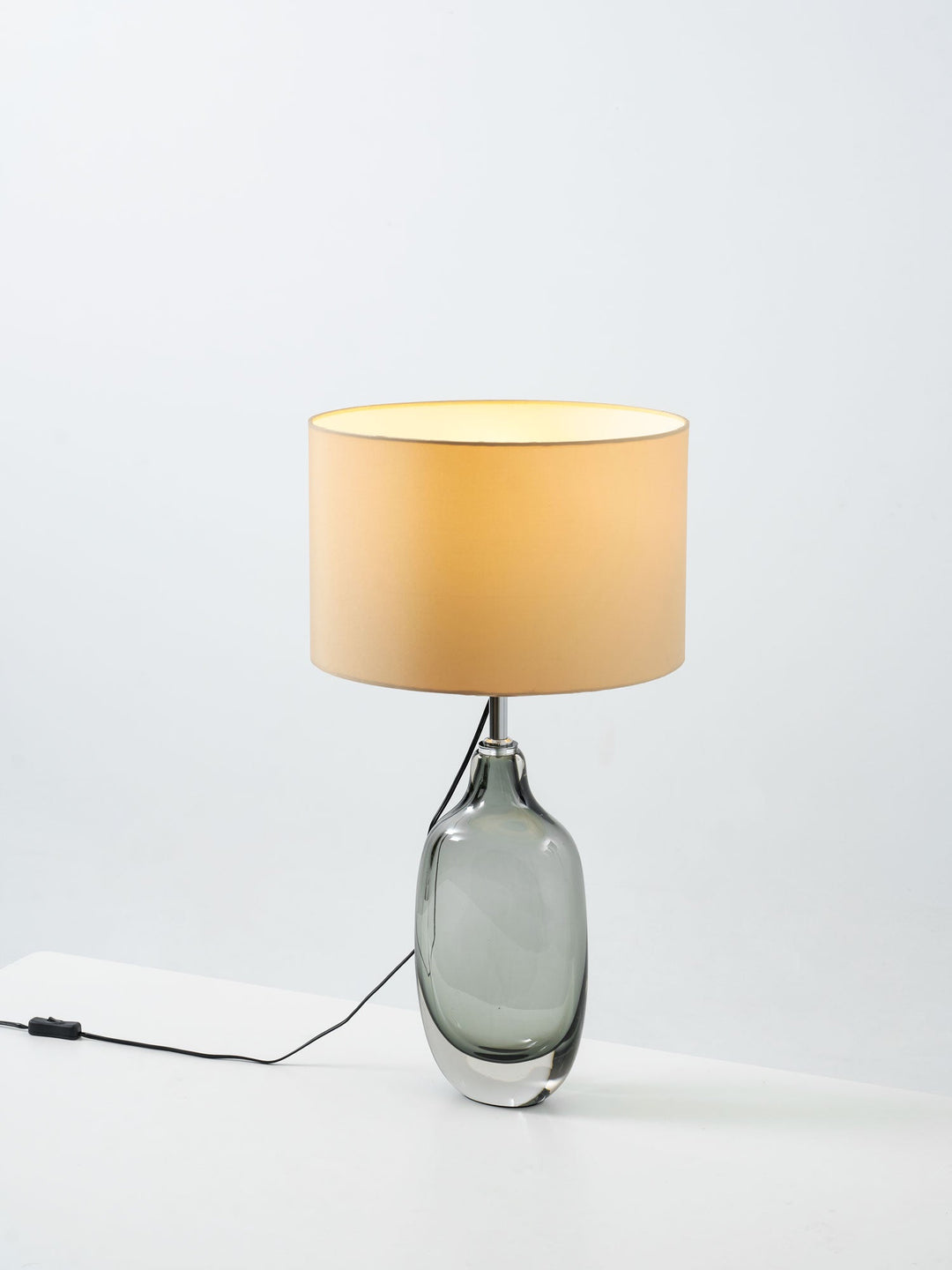 Glaserad Kristall Bordslampa