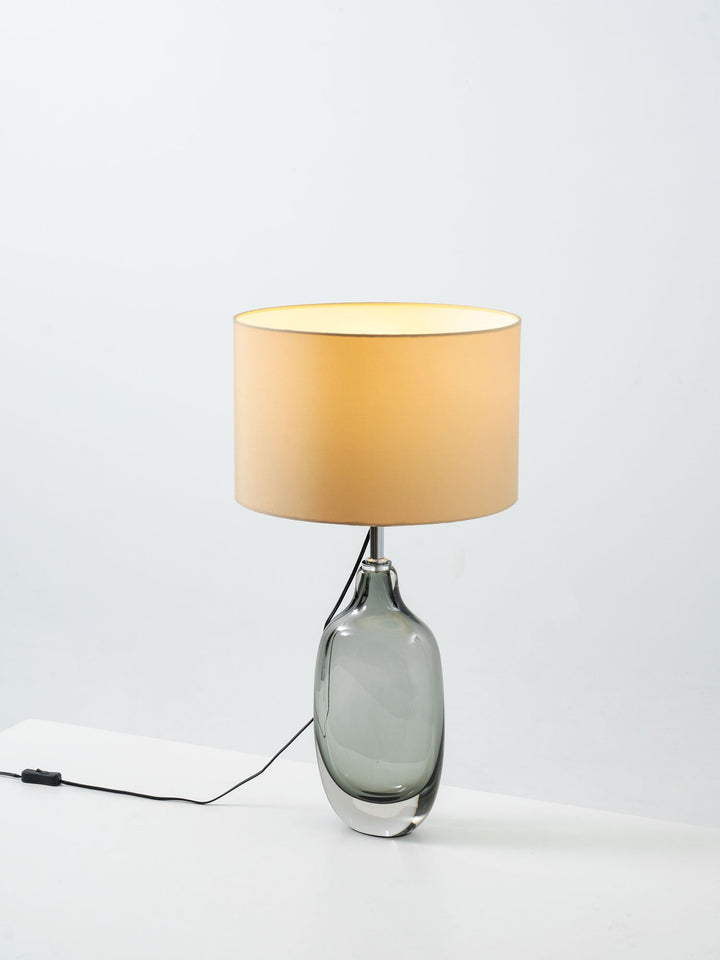 Glaserad Kristall Bordslampa