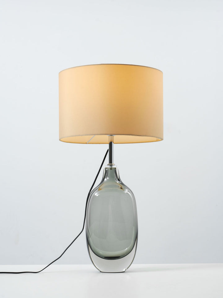 Glaserad Kristall Bordslampa