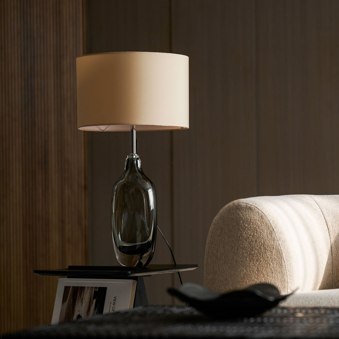 Glaserad Kristall Bordslampa