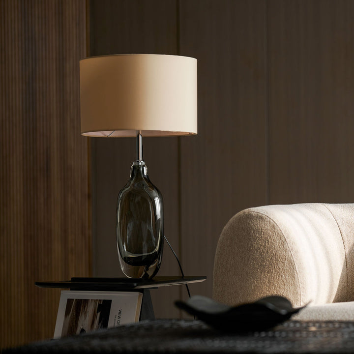 Glaserad Kristall Bordslampa