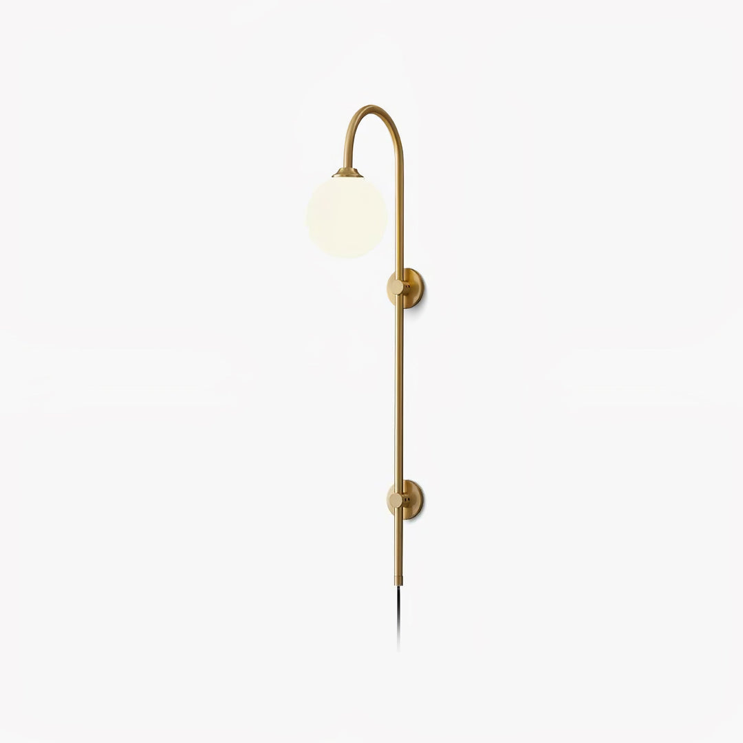 Globe Brass Plug-in Vägglampa