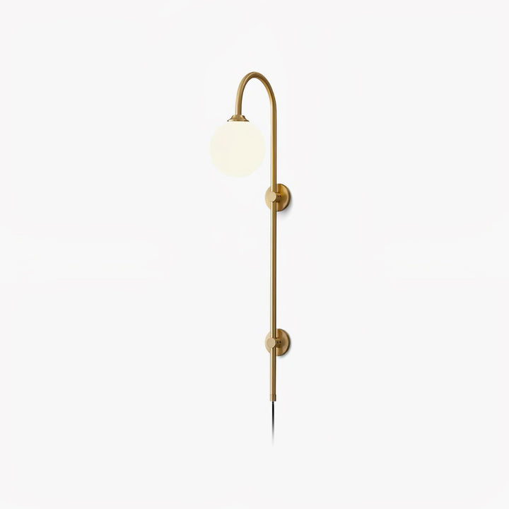 Globe Brass Plug-in Vägglampa