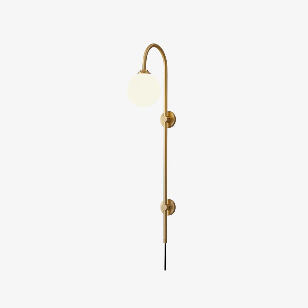 Globe Brass Plug-in Vägglampa