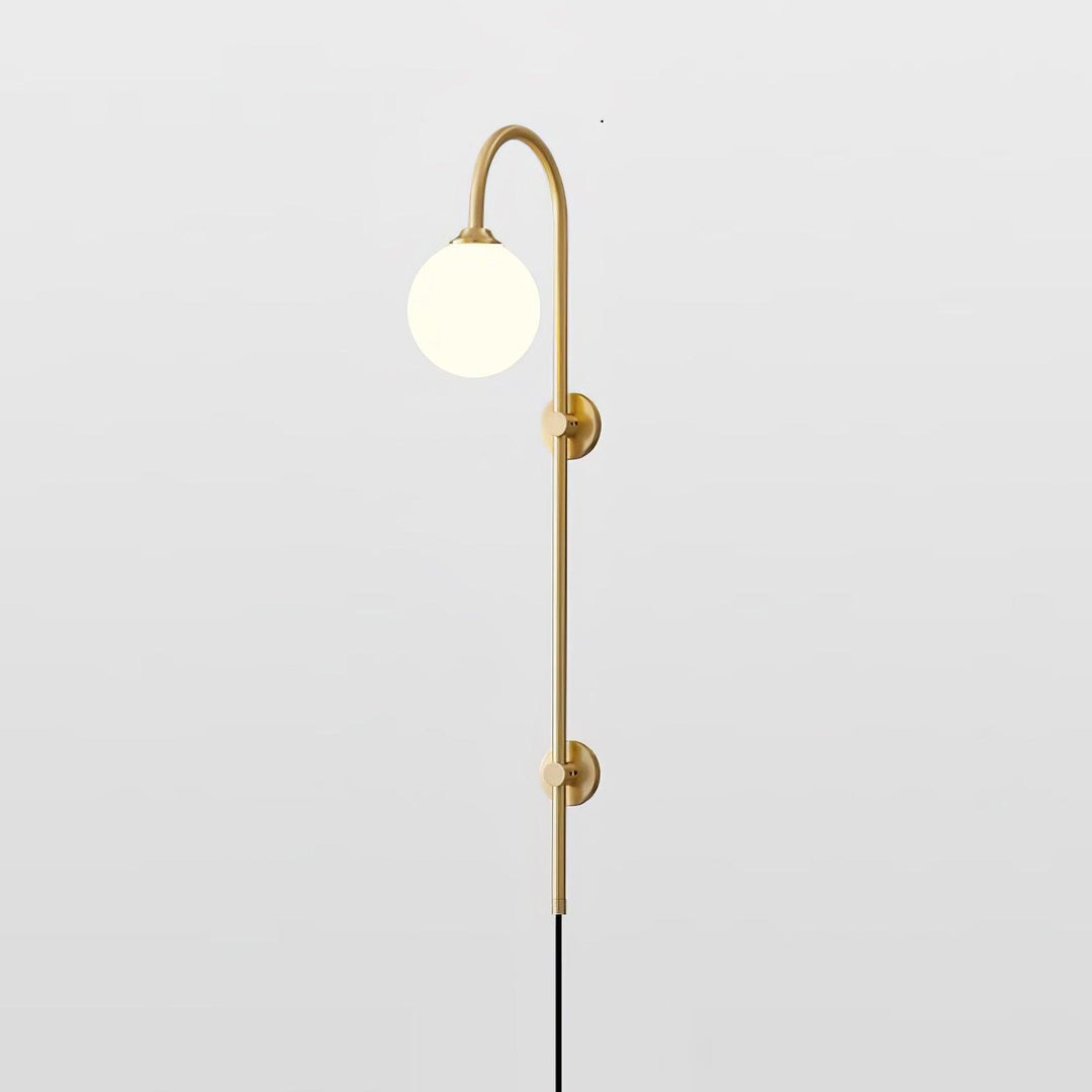 Globe Brass Plug-in Vägglampa