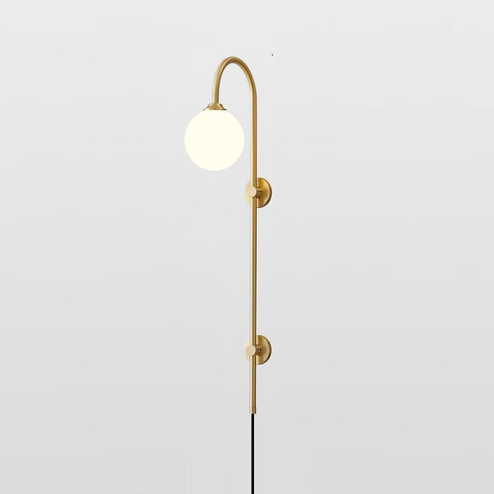 Globe Brass Plug-in Vägglampa