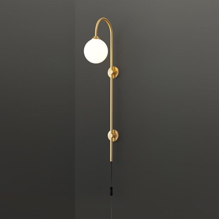 Globe Brass Plug-in Vägglampa