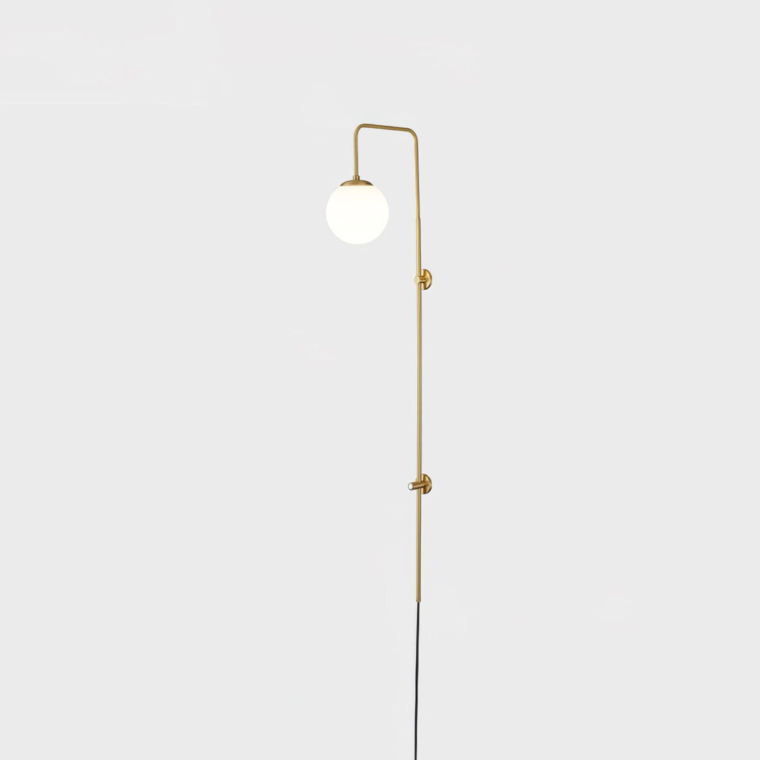 Globe Brass Plug-in Vägglampa