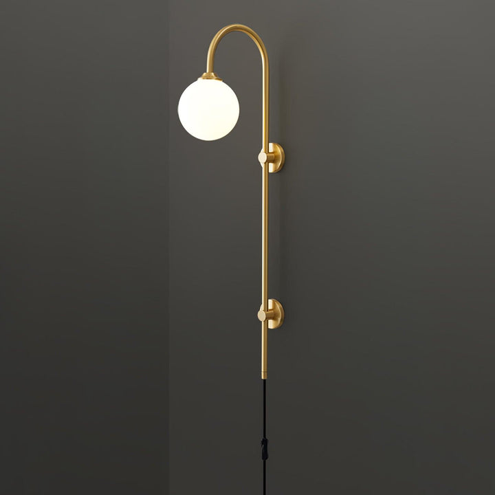 Globe Brass Plug-in Vägglampa