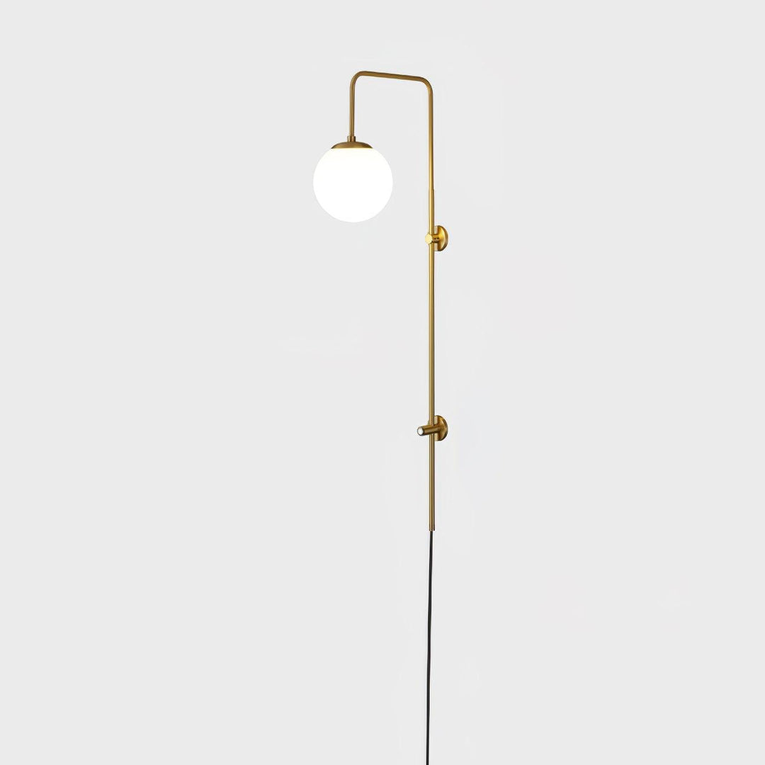 Globe Brass Plug-in Vägglampa