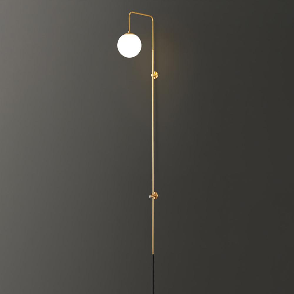 Globe Brass Plug-in Vägglampa