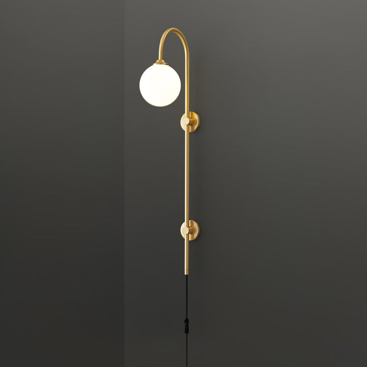 Globe Brass Plug-in Vägglampa