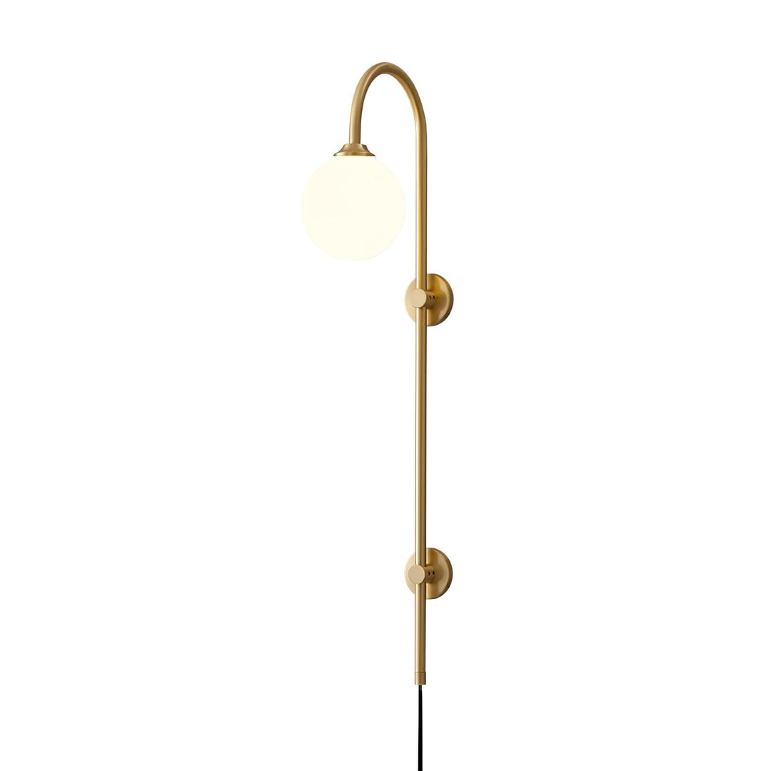 Globe Brass Plug-in Vägglampa