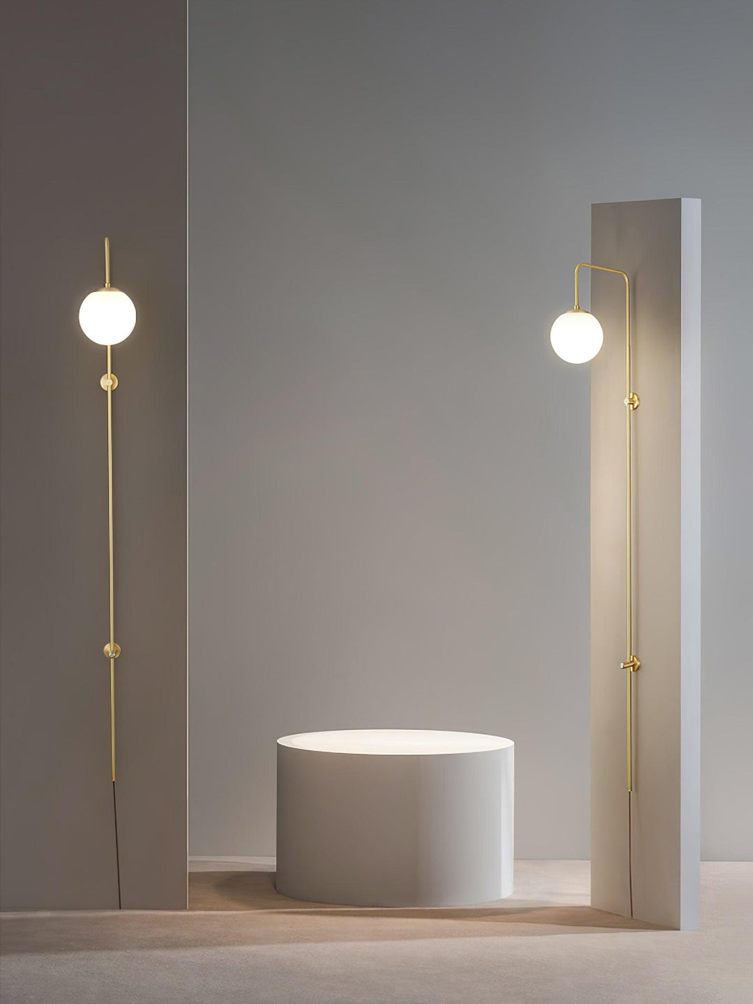 Globe Brass Plug-in Vägglampa