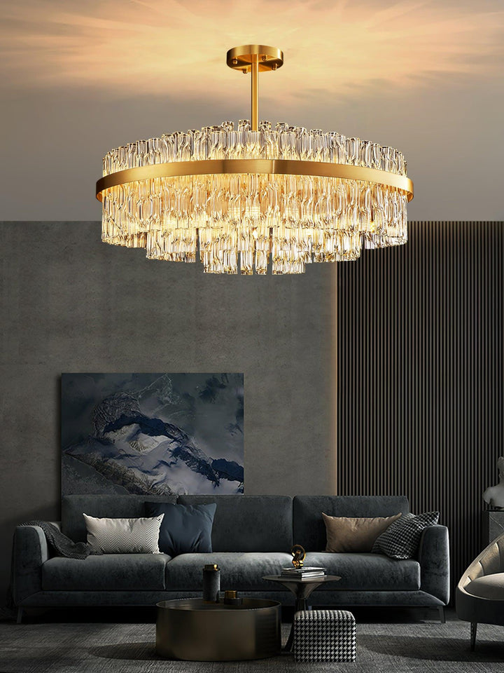 Guld &amp; Klar Stav Chandelier