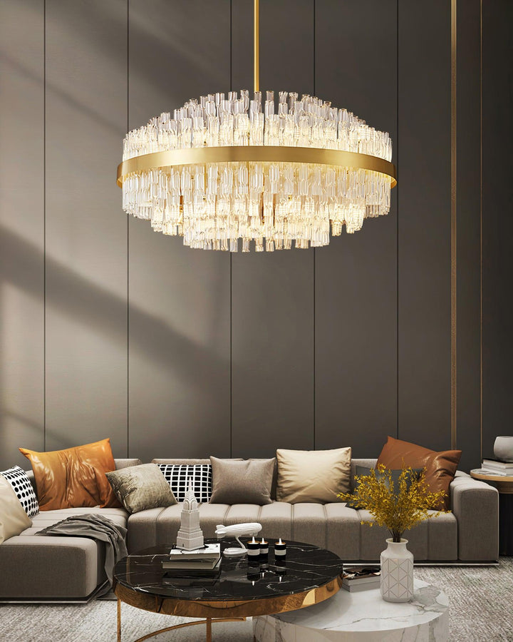 Guld &amp; Klar Stav Chandelier