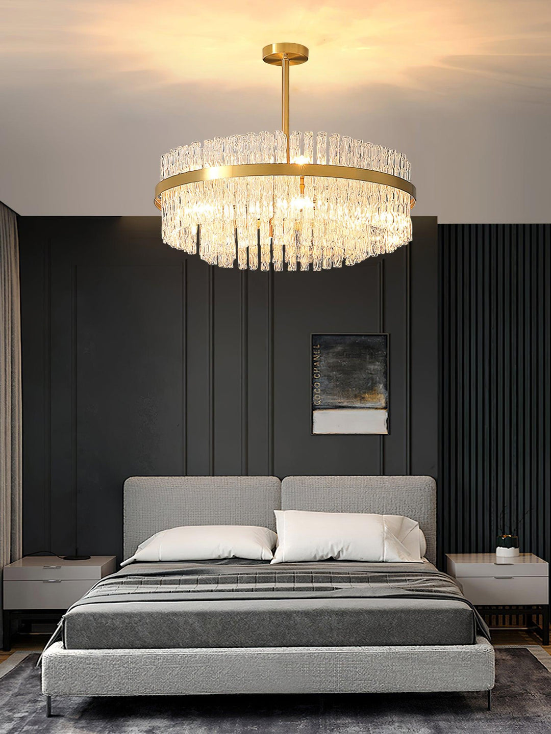Guld &amp; Klar Stav Chandelier