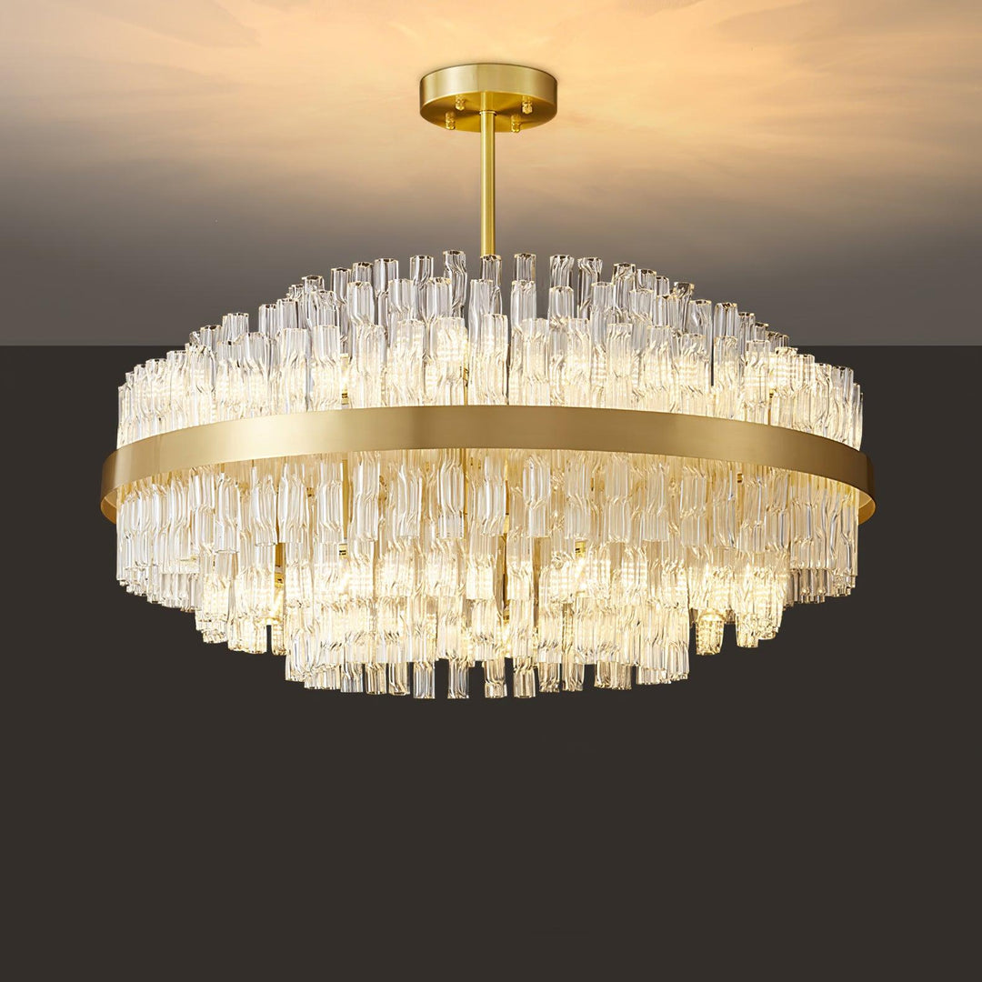 Guld &amp; Klar Stav Chandelier